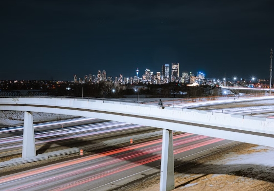 Calgary Night Downtown